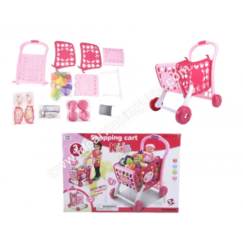 Girl Shopping Cart Set (12pcs/box)