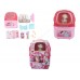 Pet Set Trolley Case with Plush Kitten (9pcs/box)