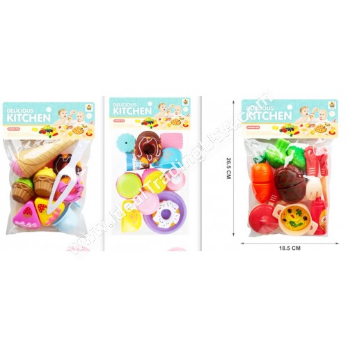 Cutting food play Set (72pcs/box)