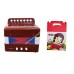Accordion burgundy color (20pcs/box)