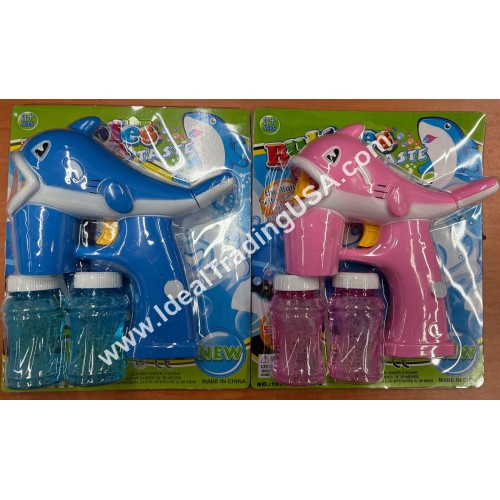 Dolphin Bubble Gun with Light and Music (48pcs/box)