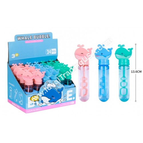 Whale Bubble Wand (12display/box)