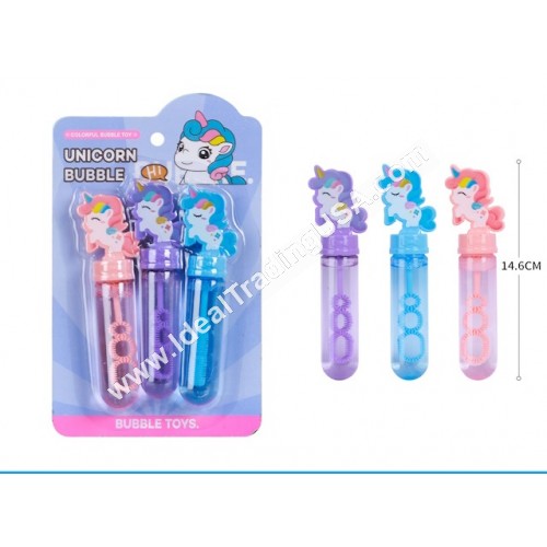 3pcs Unicorn Bubble Stick (8dozen/box)