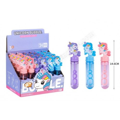 Unicorn Bubble Wand (12display/box)