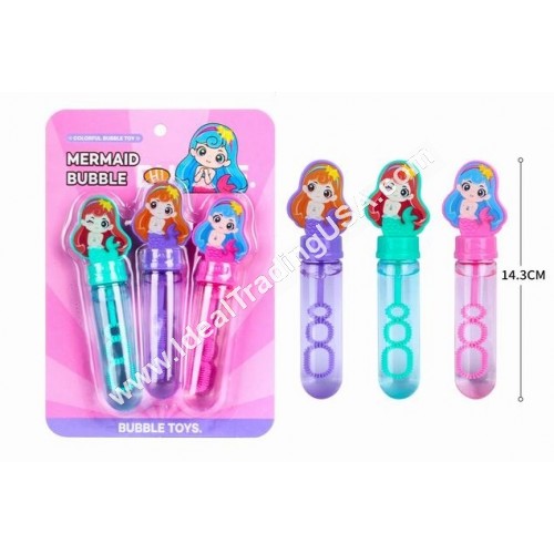 3pcs Mermaid Bubble Stick (8dozen/box)