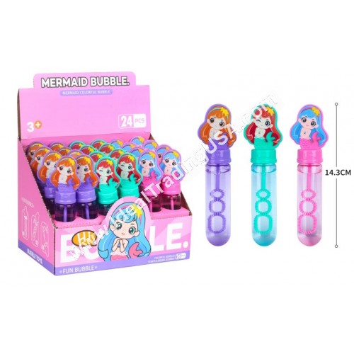 Mermaid Bubble Wand (12display/box)
