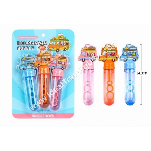 3pcs Ice CreamTruck Bubble Wand (8dozen/box)