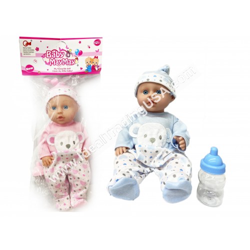 12'' Doll in clear plastic bag (48pcs/box)