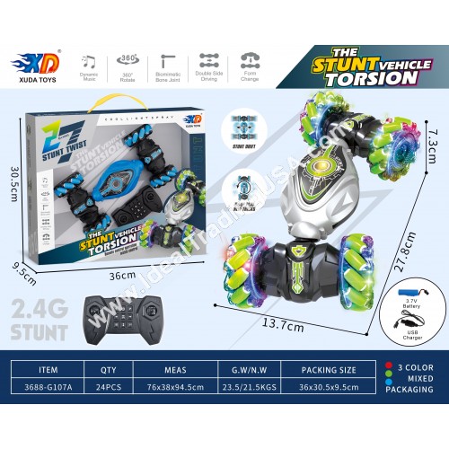 2.4G R/C Stunt  Car w/usb (12pcs/box)