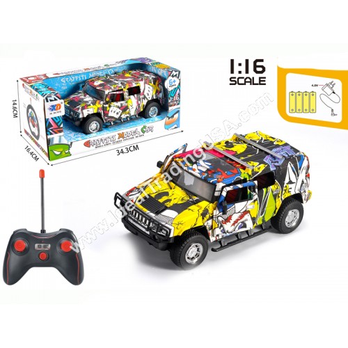 1:16 5 channels rechargable car mix colors (18pcs/box)