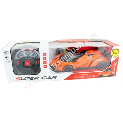 1:14 Rechargable R/C Car Red/Yellow(12pcs/Box)