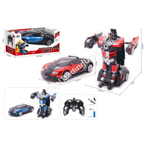 1:18 5FUNC Robot R/C Car (30pcs/box)