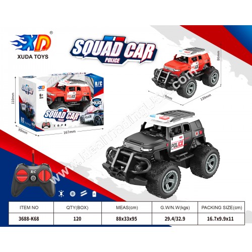 1:32 R/C Police Car  (48pcs/box)