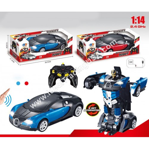 1:14 R/C Transform Car w/light (18pcs/box)
