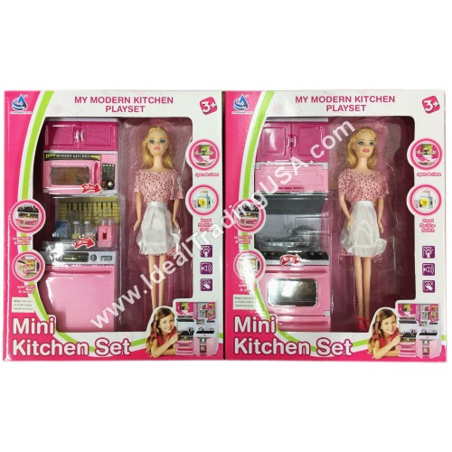 Kitchen Set w/music & sound (18pcs/box)