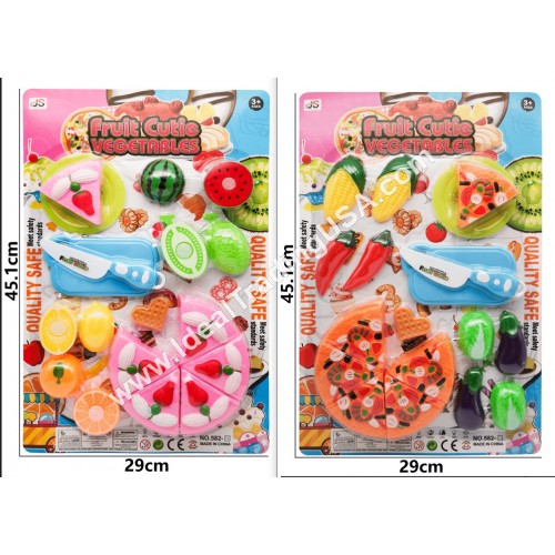 Cardpack Food cutting set (72pcs/box)