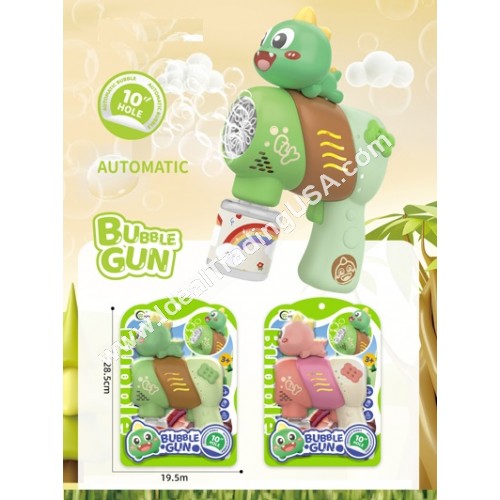 10 Holes Dino Bubble Gun (48pcs/box)