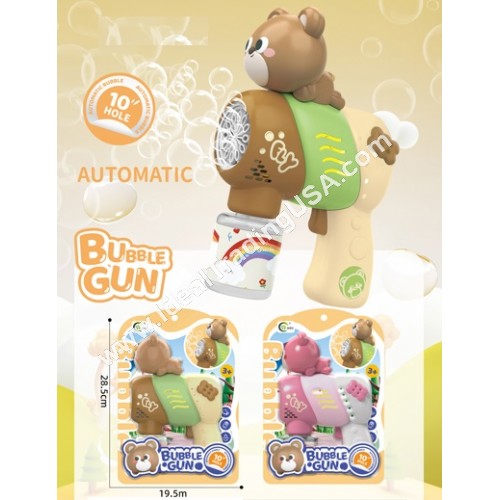 10 Holes Bear Bubble Gun (48pcs/box)