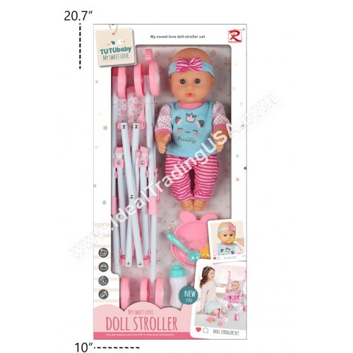 Doll Set w/ stroller (12pcs/box)