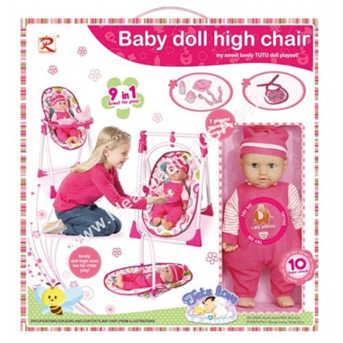Doll Stroller with 14inch Doll (8pcs/Box)
