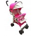 "TRAVELER" Two Position Stroller with Rounded Extended Canopy Bumper,Basket and Foam Handleds,Silver Frame (4pcs/box) CBF: 5.01 WT: 51.63 lbs