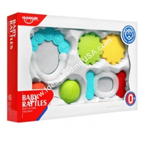 4 PC BABY RATTLE SET (24pcs/box)