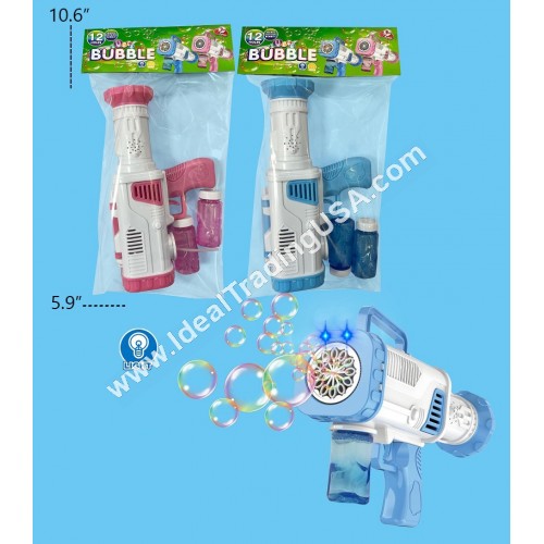 12 Holes Bubble Gun (48pcs/box)