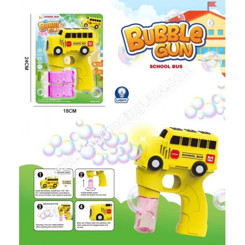 10 Holes School Bus Bubble Gun (36pcs/box)