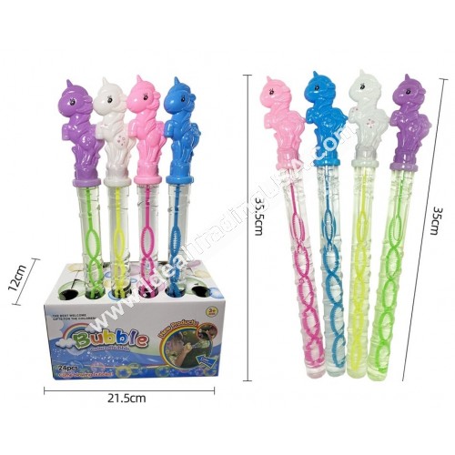 Unicorn Bubble Wand (4DP/Master Box) (24pcs/DP)