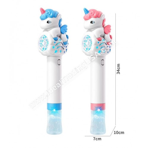 6 Holes Unicorn Bubble Wand (36pcs/box)