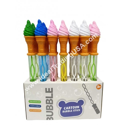 Ice Cream Bubble Wand (4display/box)