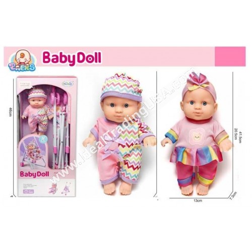 9" Doll w/stroller (24pcs/box)