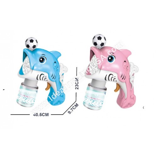 10 Holes Dolphin Bubble Gun (48pcs/box)