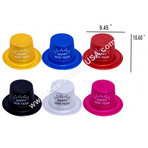 Happy New Year Mix color Hat (12dz/box)