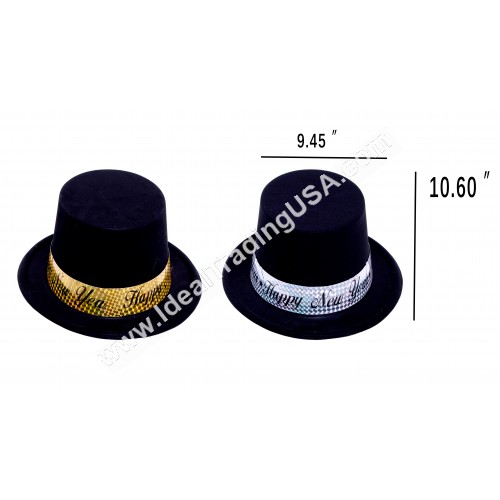 Happy New Year Black Hat (12dz/box)