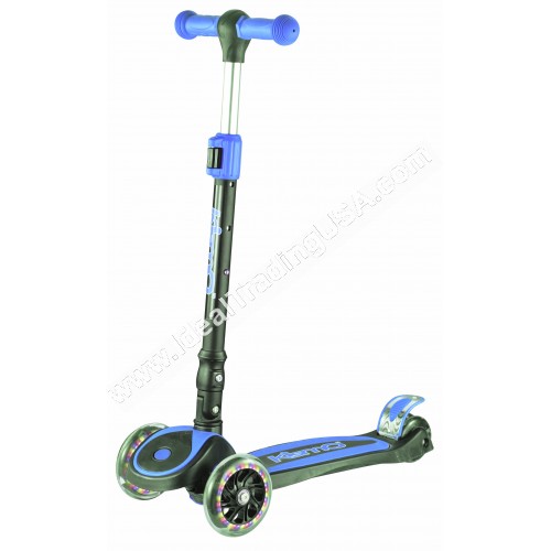 Blue Foldable 3 Wheel Scooter (6pcs/Box)