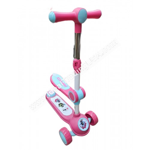 Pink 3 Wheel Scooter (6pcs/Box)