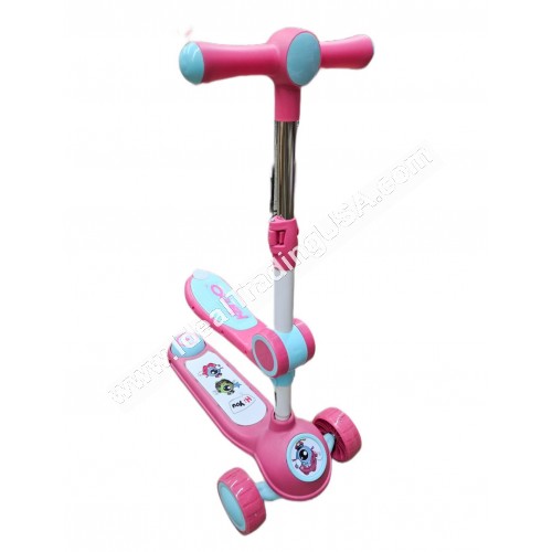 Pink 3 Wheel Scooter (6pcs/Box)