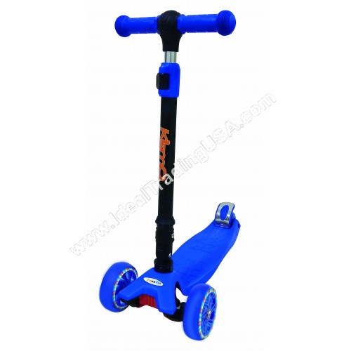 Blue Foldable 3 Wheel Scooter (6pcs/Box)