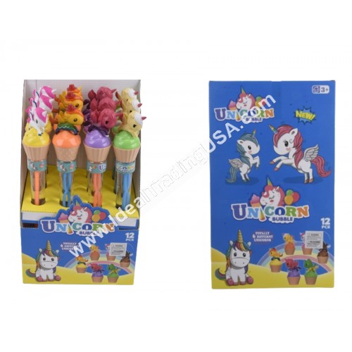 Unicorn Bubble Stick (6display/box)