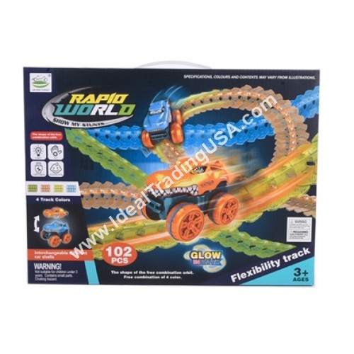 Track Glows in the Dark 102pcs (18pcs/box)