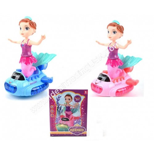 B/O Mermaid Boat w/lights & music(36pcs/box)
