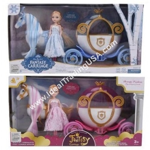 Fantasy Carriage & Doll Set (18pcs/box)