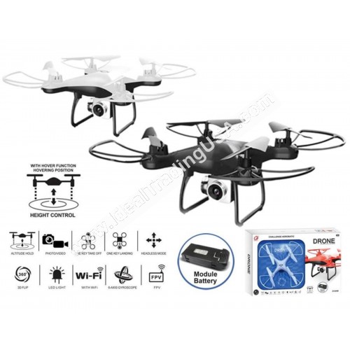 R/C Drone w/WiFi HD Camera (12pcs/box)
