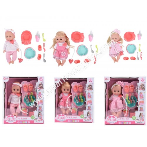 14" Doll Set w/IC & Accessories(12pcs/box)