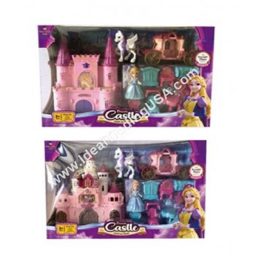 Castle Playset with Doll and Carriage (24pcs/box)