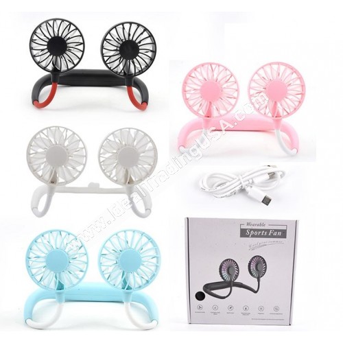 Neck Fan w/3 speed  Mix Color (40pcs/box)