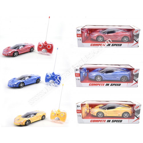 1:18 R/C Car w/lights (24pcs/box)