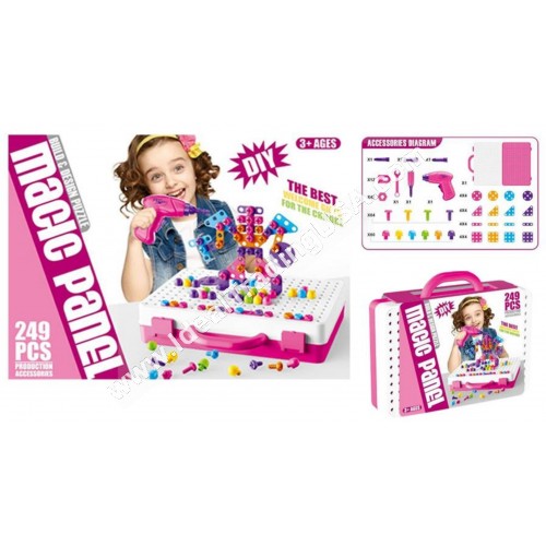 249pcs Building Blocks w/screwdriver (18pcs/box)