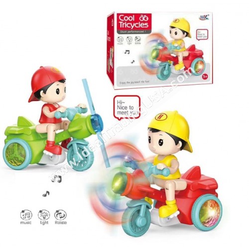 B/O Stunt Bike w/lights&Music (48pcs/box)